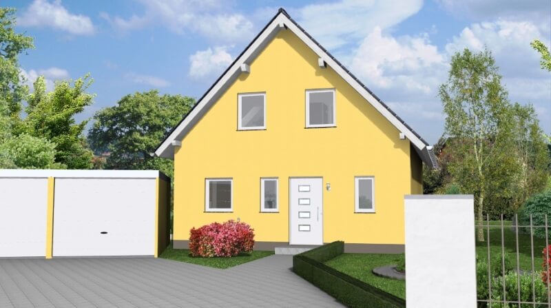 house in photo with independent garage 2