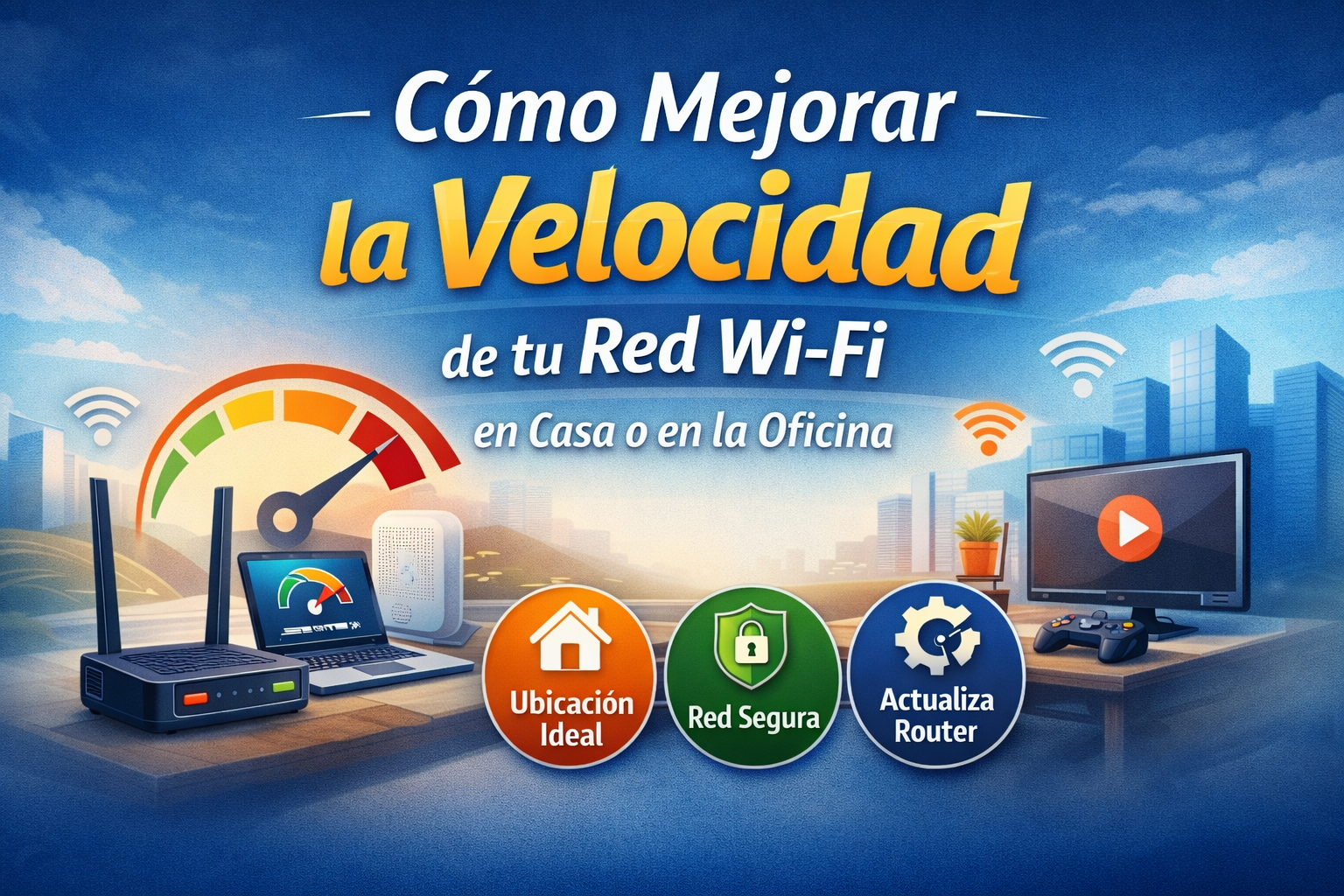 Cómo Mejorar la Velocidad de tu Red Wi-Fi en Casa o en la Oficina