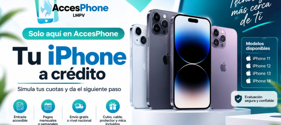 AccesPhone tienda de celulares e iPhone a crédito con simulador de cuotas